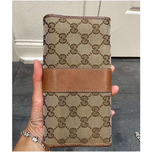 Authentic Gucci GG Canvas Long Wallet with chain - Picture 10 of 15
